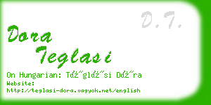 dora teglasi business card